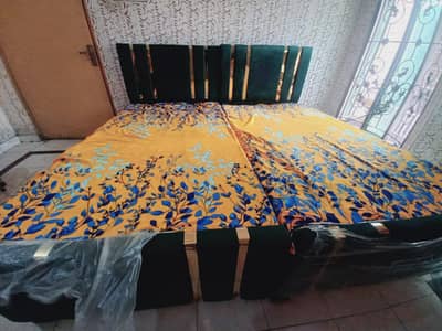 single bed with mattress