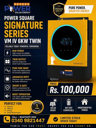 POWER SQUARE Signature Series VM IV 6KW TWIN Solar Inverter
