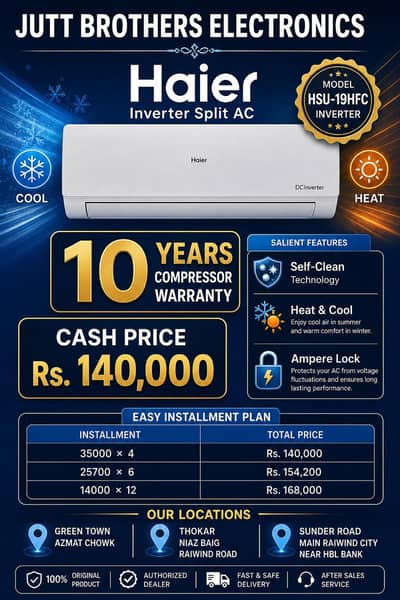 Haier 1.5 Ton New Inverter Ac