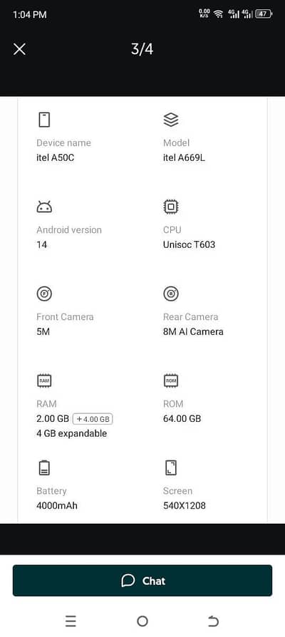 Itel A50C