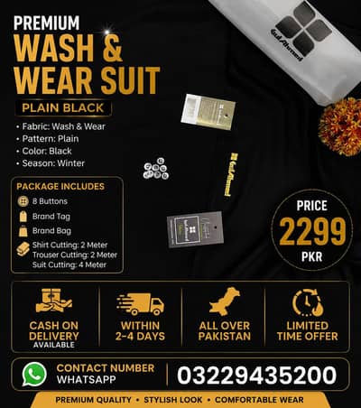 premium wash£wear suit|4meter unstiched collection|