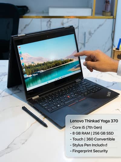 Lenovo ThinkPad Yoga 370 | i5 7th Gen | 8GB | 256GB SSD |Touch 360 Pen