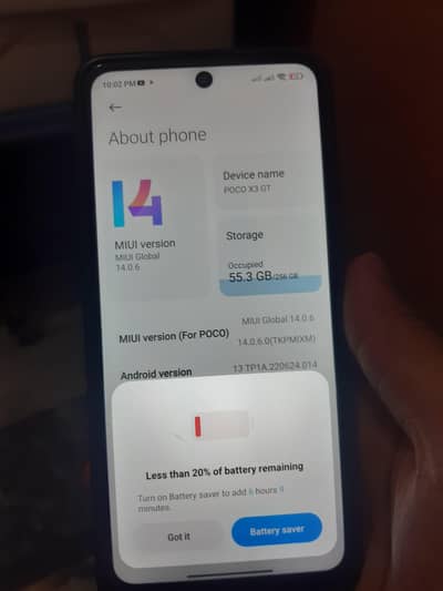 Xiaomi POCO X3 GT 8/256 GB With Box and Charger.