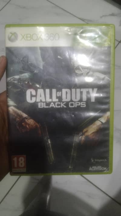 Xbox 360 game call of duty black ops
