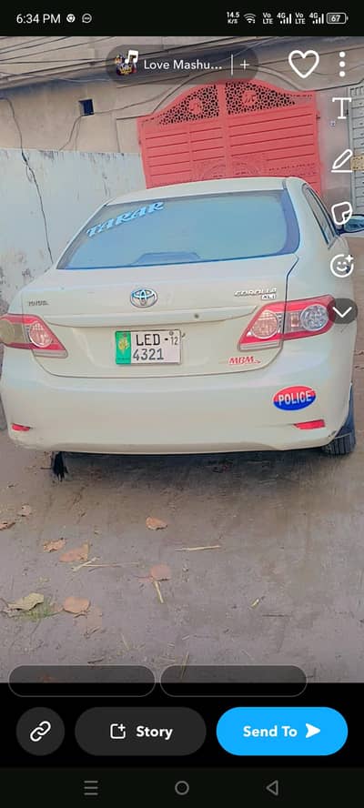 Toyota Corolla XLI 2012