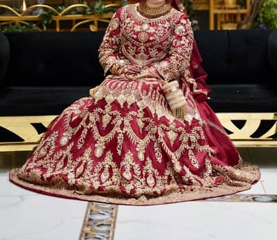Mahroon Indian lehnga