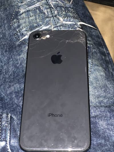 iPhone 8 64gb back crack