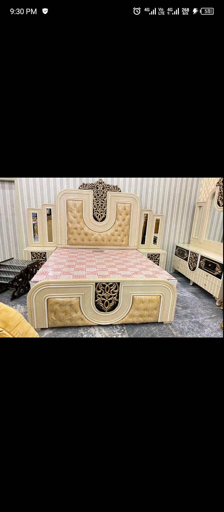 بیڈ ڈریسنگ سائڈ ٹیبل 5