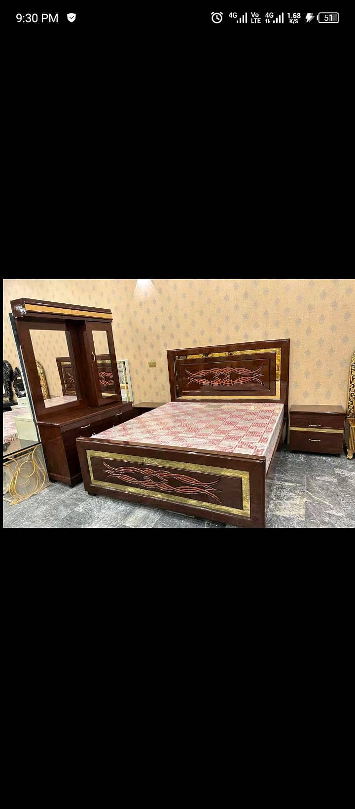 بیڈ ڈریسنگ سائڈ ٹیبل 6
