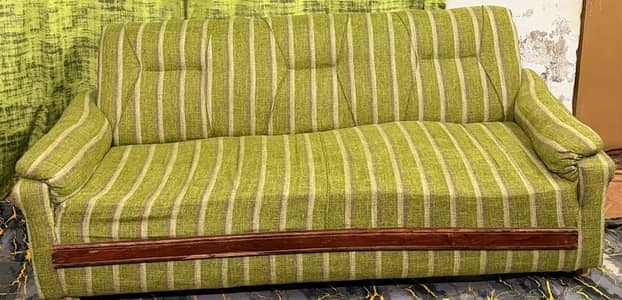 sofa and curtains
