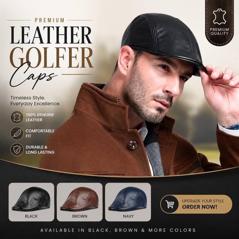 Leather Baseball caps 1