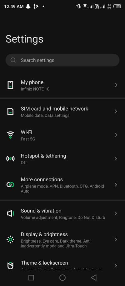 Infinix Note 10