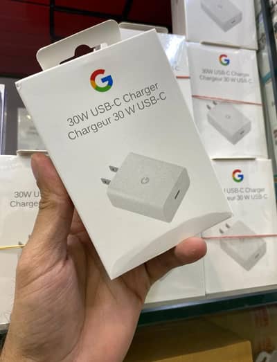Original Google 30W USB-C Power Adapter in excellent condition.
