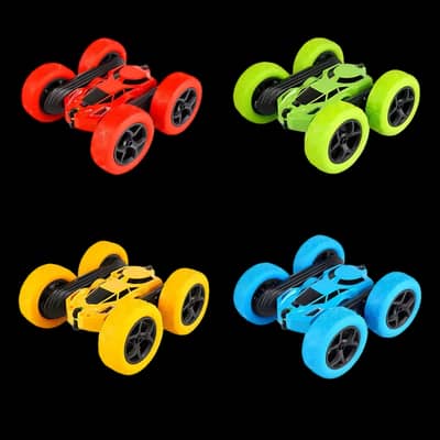 360° Rotating RC Car with LED Lights for Kids