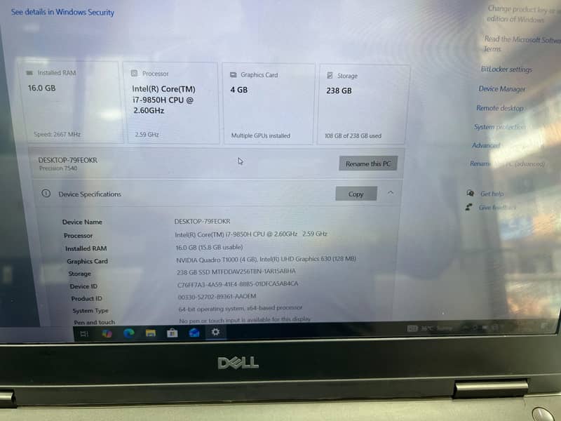 Dell Precision 7540 2