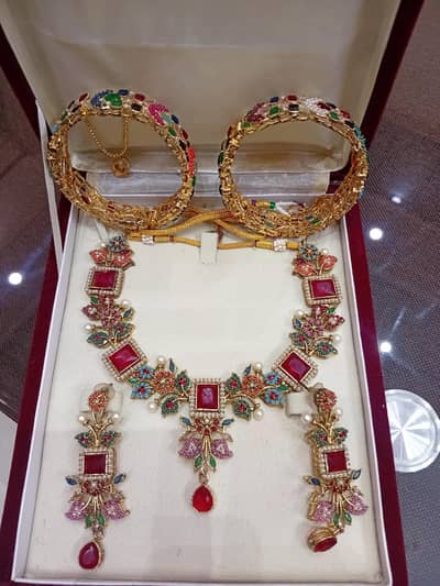 kundan / polki antique jewellery set