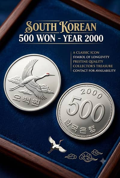 SOUTH KOREAN 500 WON - YEAR 2000