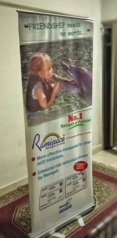 panaflex stand, banner stand