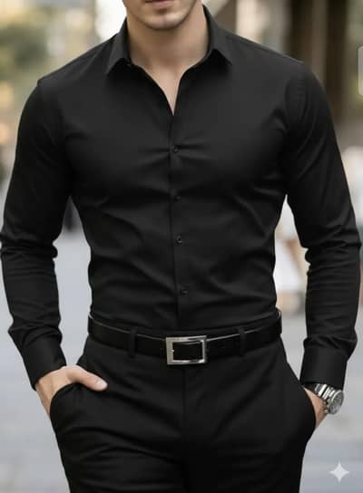 Men And boy's multicolor classic cotton dress shirts all season formal
