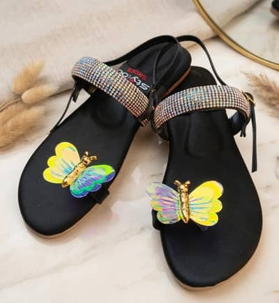 Beautiful & Trendy Butterfly Flat Sandals for Ladies/Girls