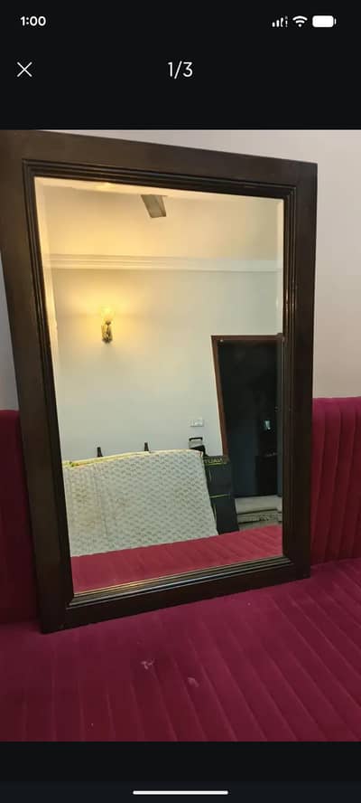 wooden mirror