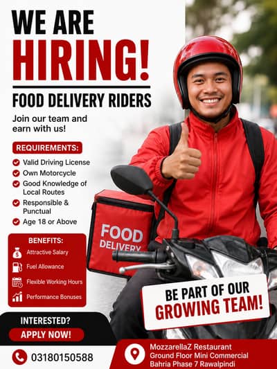 Food Riders Delivery Jobs