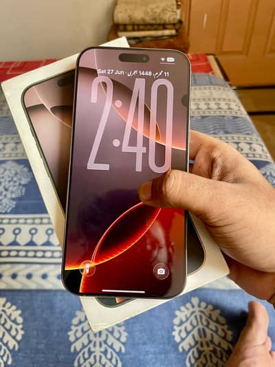 iPhone 16 Pro Max With Box 256GB Jv