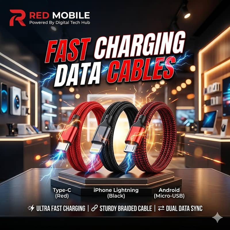 1 USB Fast Charging Data Cable 3