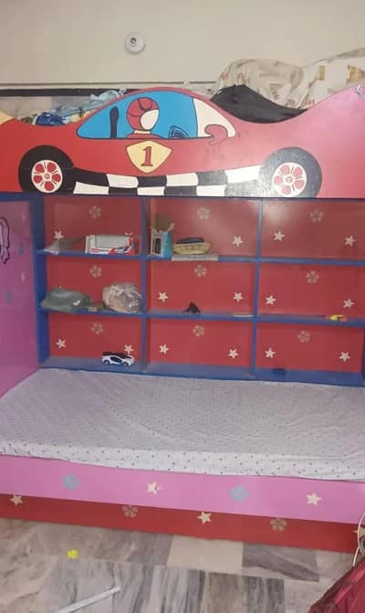 Kids Bunk Bed With Matrees Urgent Sale