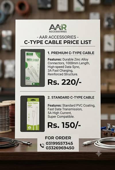 Type-C- fast charging -cable-Brand New