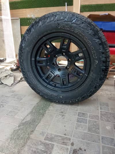 Pirelli Scorpion ATR All Terrain Tires with Black Alloy Rims - Set of4