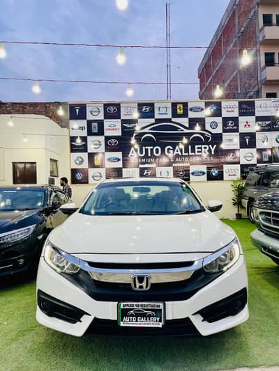 Honda Civic 2018 Registered 2019 White Full Options Total Genuine