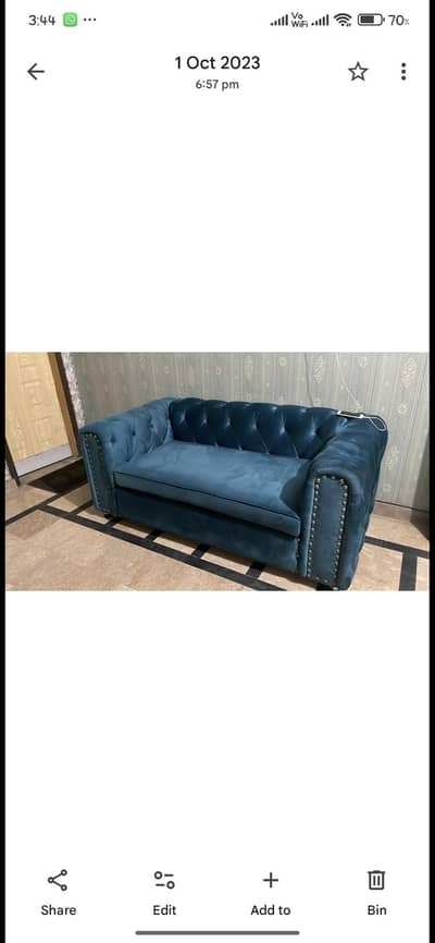 2 seater big size sofa