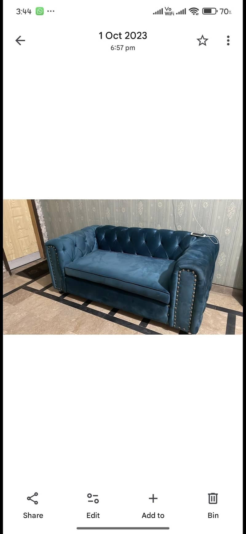 2 seater big size sofa 0