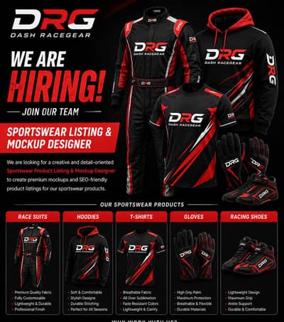 Sportswear Product Listing & Mockup Designer (Part-Time / Remote)