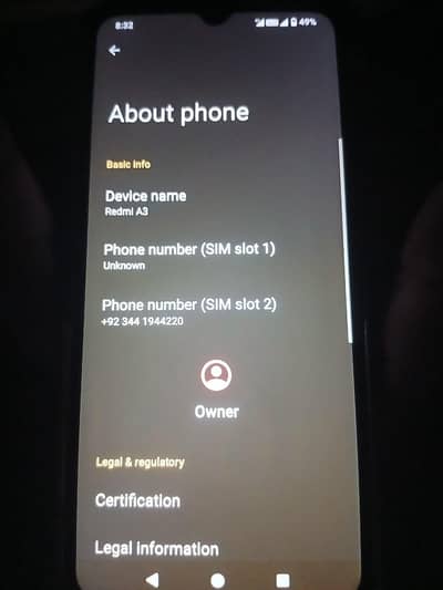 Redmi A3 10/9