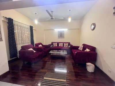 3 Bed DD Fully Furnished Flat for Rent in Kings Shaes Residency Gulistan-e-Jauhar Block 3a