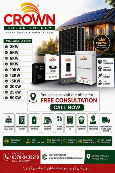 8kW Solar System Complete Installation 585W Panels Lithium Battery
