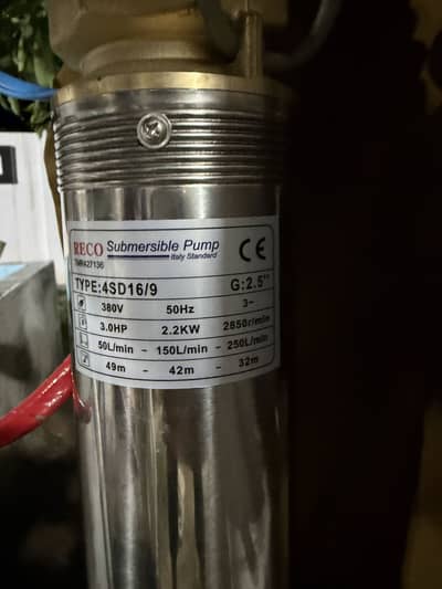 Reco 3hp Submarcible Pump