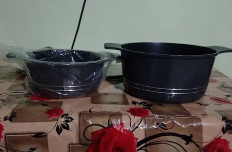 sonex die cast pateeley non stick with glasslid (brandnew)