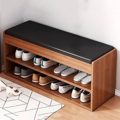 Shoe rack available.