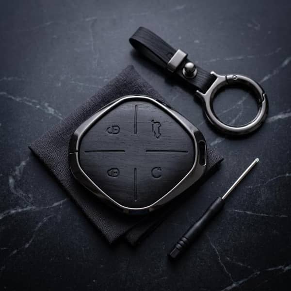 Jetour Dashing Elite Series Metallic Car Key Case Luxury Zinc Alloy Protection Case(Black)