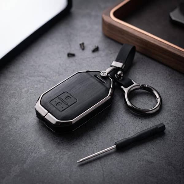 Swift New 2020-2025 Model Elite Series Metallic Car Key Case Luxury Zinc Alloy Protection Case(Black)