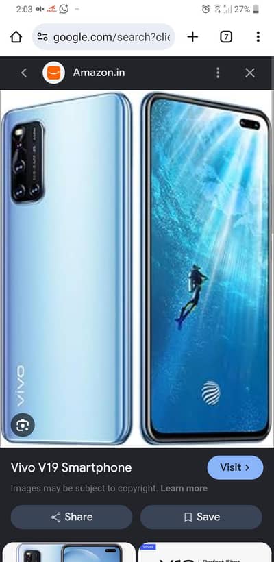 VIVO V19 8/128 PTA Approved