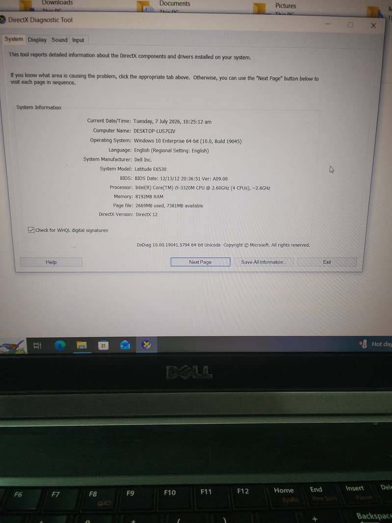 Dell E6520, 8