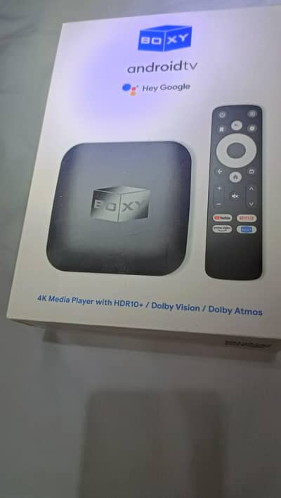 BOXY android TV  Streaming device 4K(Just like New)