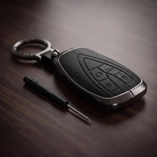 Oshan X7 Elite Series Metallic Car Key Case Luxury Zinc Alloy Protection Case(Black)