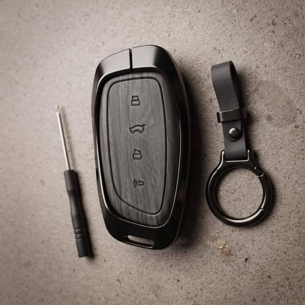 Haval H6 2025 Model Elite Series Metallic Car Key Case Luxury Zinc Alloy Protection Case(Grey)
