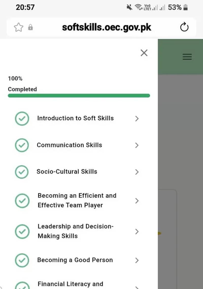 soft skill certificate 1