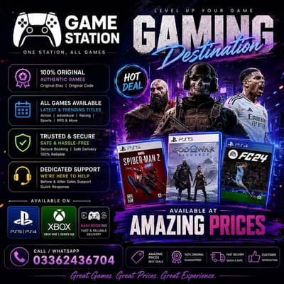 Playstation/Xbox Games Shop In Karachi Best Prices 